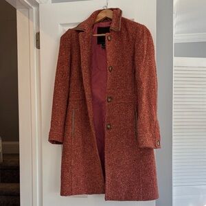 Coach Tweed Trench Coat
